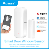 Zigbee Door Window Sensor for Tuya APP Open Entry Smart Security Alarms Compatible with Alexa Google Home Hub Required