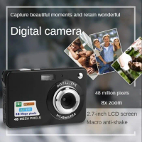 4K Camera Digital Digicam Kamera Pocket 1080P/Kamera Saku Model Retro/48Mp Kamera Pocket/2.4 Inci Zo
