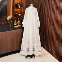 Dumma.id Set Outer Feliz Furano Mix Brukat Chantily + Outer Ceruty Babydoll berfuring Setelan Mewah