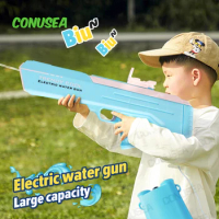 Electric Water Gun Automatic Water Guns Large Capacity Squirt Water Pistol for Adults Kids Summer Beach Toy Boys