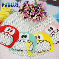 Cookie Candy Gift Packaging Bags for Biscuits Party Favors Decor Cartoon Plastic Candy Bag Teech Mouth Monster Wedding Birthday