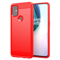 Rubber Silicone Case for Oneplus Nord N10 5G Shockproof Carbon Fiber Cover For 1+Nord N10 OnePlus Nord N10 5g Soft Phone Cases