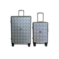 BENTLEY 28吋+20吋 PC+ABS 75週年全球限量家徽旅行箱 二件組-銀