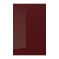 KALLARP 轉角底櫃門板 2件裝, 高亮面 深紅棕色, 25x80 公分