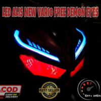 PAKET LED ALIS VARIO 125 150 FREE 4biji DEMON EYE Lampu alis Motorcycle Reflektor