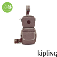 Kipling (網路獨家款)岩石灰棕隨身拆卸式單肩包-JESSELENA