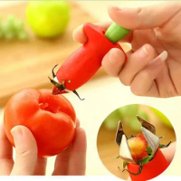 Metal Cutter Remover Fruit Knife Stalks Strawberry Huller Pineapple Novel Tomato Useful Strawberry Leaf Kitchen Accessories Tool