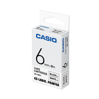 CASIO 卡西歐 XR-6WE1 6mm 白底黑字 標誌帶/標籤帶