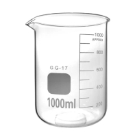 【HOME+】玻璃杯 1000ml 刻度水杯 大容量杯子 胖胖玻璃杯 烘焙量杯 B-GCL1000(圓形玻璃瓶 寬口馬克杯)