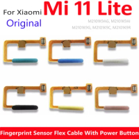 Original Fingerprint Sensor Flex Cable For Xiaomi Mi 11 Lite / 11 Lite 5G NE M2101K9G Phone Replacement
