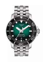 Tissot Seastar 1000 Powermatic 80 Men's Grey Stainless Steel Bracelet and Green Gradient Automatic Watch - T120.407.11.091.01