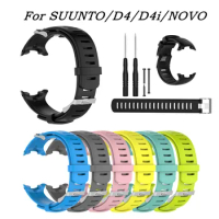 High Quality Fashion Silicone Strap Watchband For SUUNTO D4/D4i/NOVO Diving Watch Band Smart Watch Wristband Bracelet With Tools