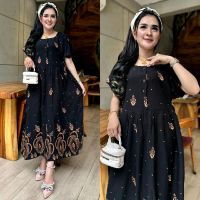 Daster chibi jumbo ld 120 bahan rayon premium busui friendly Nyaman Wanita Dress Pendek Bumil regula