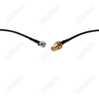 SMA Female Jack to TS9 Male Plug Right Angle Pigtail Coaxial Cable RG174 ZTE Huawei WIFI Antenna 15cm/30cm/50cm/1M/2M Or Custom