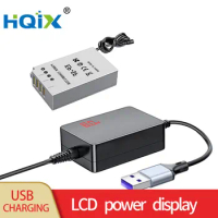 HQIX for Nikon 1 J5 Camera EP-5F Virtual Battery USB Power Adapter