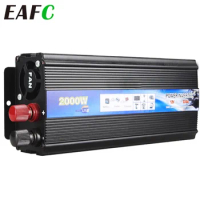 12V/24V DC To AC 220V Power Inverter Car Inverter Voltage Converter 500W/1000W/2000W/3000W with USB Car Charger for Auto Home