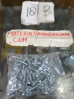 baut kepala obeng 4x 50 mm baut jf baut elektronik skrup mur baut mesi