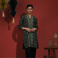 NONA RARA - Tunik Berli Dobi Rayya T3942, Baju kerja blouse batik wanita modern