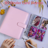 A5 Kpop Photocard Binder With 25 Pack 4-Pocket Card Pages, 6 Ring A5 Binder Card Collector Album Wit
