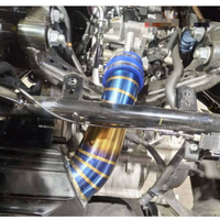摩托車改裝用品配件不銹鋼燒藍空濾進氣管適用于雅馬哈XMAX300
