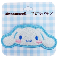 asdfkitty*大耳狗 大臉造型 刺繡 徽章 別針 胸針-日本正版商品
