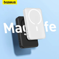 Baseus Power Bank 10000mAh 20000mAh Mini Magnetic Wireless Fast Charge Auto-wake For iPhone 14 13 12 Pro Max Magsafe Powerbank