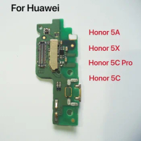 New Microphone Module+USB Charging Port Board Flex Cable Connector Parts For Huawei Honor Play 5A 5C Pro 5X Replacement