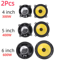 2Pcs 4/5/6 Inch 300W/400W/600W Car Audio Speakers Universal Heavy Mid-bass Modified Subwoofer Non-destructive Installation