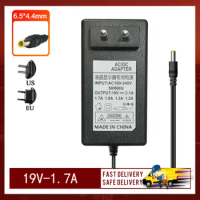 New 19V 1.7A 6.5*4.4MM AC adapter For LG ADS-40FSG-19 E2242C LCAP16A-A Monitor LED LCD Power Supply Charger