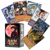 DIY 100PCS Yu-Gi-Oh GX Anime Style Cards E-HERO Yugioh GX Classical Proxy Card Kids Gift