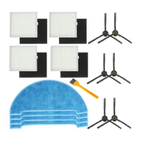 Replacement Kits for ILIFE V8S Robotic Vacuum Cleaner/ILIFE V80 Max Robot Vacuum, Side Brushes,Filters, Mop Cloth