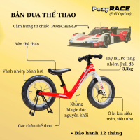 PozyRACE Xe Thăng Bằng Trẻ Em Bản Độ Full Option Chuyên Dùng Đua Thể Thao Cảm Hứng Từ Porsche 963 Kh