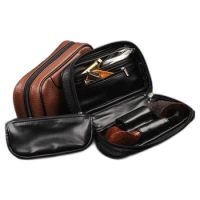 New Portable Tobacco Storage bag Tobacco Pouch Case PU Leather Pipe Cigarette Holder Smoking Paper Holder Case Wallet Bag