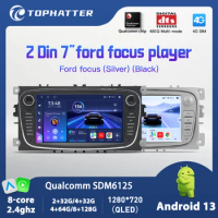 2Din Android 10 Car Radio For Ford Focus 2 Ford Fiesta Mondeo 4 C-Max S-Max Fusion Transit Kuga Stereo Multimedia GPS Navi Audio