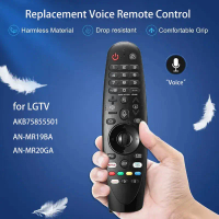 Alat Kawalan Jauh Suara, Penggantian, AKB75855501, untuk TV Pintar LG, Siri AN-MR20GA dan AN-MR19BA,