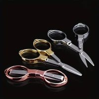 Kéo Gấp Bằng Thép Không Gỉ, 1 Cái, Kéo Du Lịch,   Và Chống  Nước, Thích Hợp Sử Dụng Trong Văn Phòng,