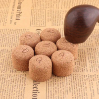 2Pcs Smoking Accessories Wood Smoking Pipe Cork Knockers Tobacco Pipe Soft Wooden Cork Stopper Cleaning Tool Paste Ashtray