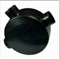 T dus hitam besar cabang 3 T dus hitam besar 20mm