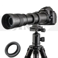 JINTU 420-800mm f/ 8.3 Telephoto Lens Manual focus for Canon EOS 60D 77D 70D 80D 90D 650D 750D 800D 7D T7i T7s T7 T6s w/ Bag