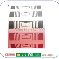 50pcs free ship RFID manufacturer wholesale smartrac dogbone impinj monza6 long range uhf rfid tags sticker MR6 uhf tags rfid