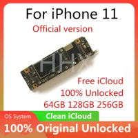 Motherboard For iPhone 11 Support OS Update Clean iCloud 128gb 64gb 256gb Main Logic Board Full Working 100% Unlocked With Face