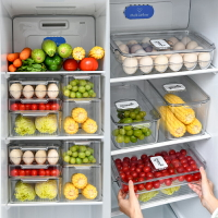 櫻優美冰箱收納盒廚房食品整理蔬菜保鮮盒冰箱用冷凍大容量儲物盒
