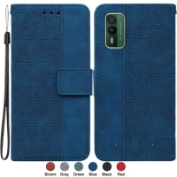 XR21 Etui for Nokia XR21 XR20 Case Leather Cover for Nokia XR21 XR 21 20 X30 Fundas Geometric Textile Wallet Leather Phone Cases