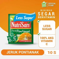 Minuman Serbuk Rasa Buah Nutrisari Renceng Anggur Hijau Apple Blackcurrant Lychee Lemon Tea Blewah C