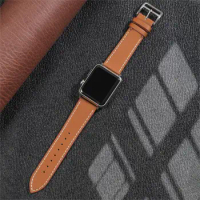 Leather strap For Apple watch band 44mm 45mm 49mm 41mm 40mm Accessorie wristband correa bracelet iWatch series 5 6 SE 7 8 ultra