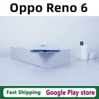DHL Fast Delivery Oppo Reno 6 Android Phone Face ID 6.43" 90HZ 64.0MP Screen Fingerprint 65W Super Charger Dimensity 900 OTA