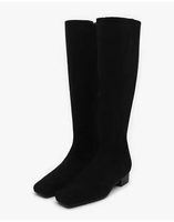 SAPPUN Divella Square Long Boots (3cm) - Sepatu Boots Wanita 39 BLACK