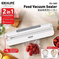 Food Vacuum Sealer Pembungkus Vacuum IDEALIFE VS-1001
