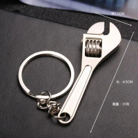 Mini adjustable wrench, small accessory, mini adjustable wrench, miniature adjustable wrench, keycha