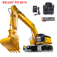 Toys 1/14 LESU 374F RTR RC Hydraulic Excavator Remoted Upgraded Valve Construction Vehicle Model Christmas Gift for Boy THZH1200